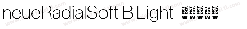 neueRadialSoft B Light字体转换